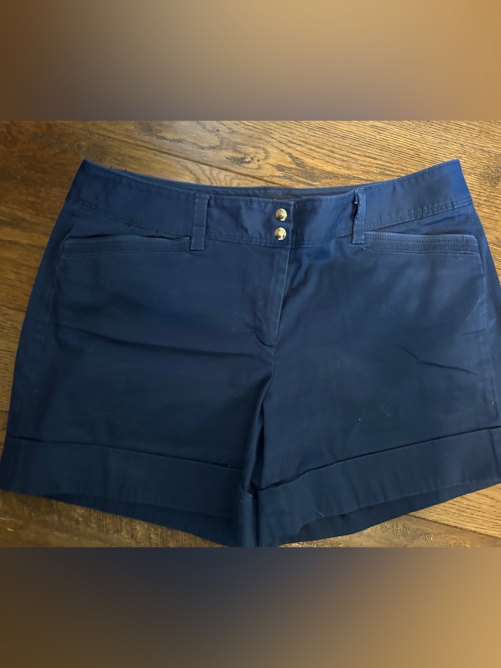 White House Black Market Navy Tailored Shorts